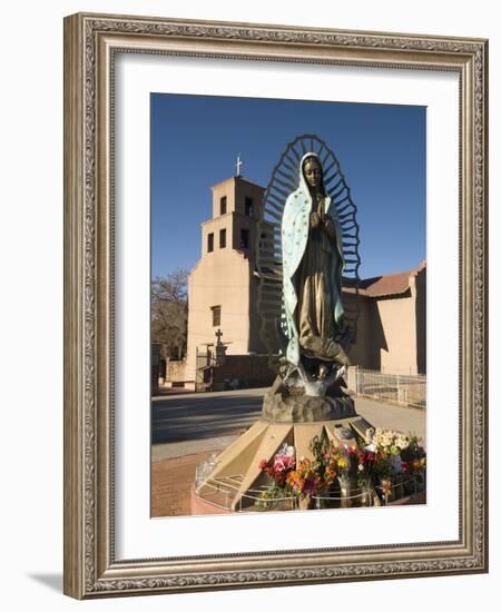 Statue of Our Lady of Guadalupe, El Santuario De Guadalupe Church, Built in 1781, Santa Fe, New Mex-Richard Maschmeyer-Framed Photographic Print