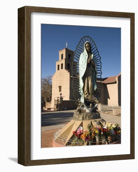 Statue of Our Lady of Guadalupe, El Santuario De Guadalupe Church, Built in 1781, Santa Fe, New Mex-Richard Maschmeyer-Framed Photographic Print