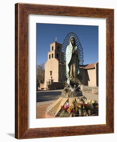 Statue of Our Lady of Guadalupe, El Santuario De Guadalupe Church, Built in 1781, Santa Fe, New Mex-Richard Maschmeyer-Framed Photographic Print