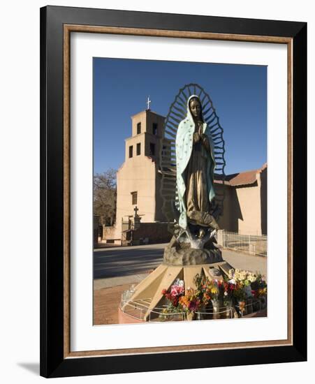 Statue of Our Lady of Guadalupe, El Santuario De Guadalupe Church, Built in 1781, Santa Fe, New Mex-Richard Maschmeyer-Framed Photographic Print