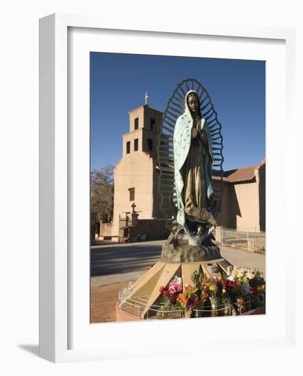 Statue of Our Lady of Guadalupe, El Santuario De Guadalupe Church, Built in 1781, Santa Fe, New Mex-Richard Maschmeyer-Framed Photographic Print