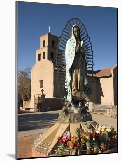 Statue of Our Lady of Guadalupe, El Santuario De Guadalupe Church, Built in 1781, Santa Fe, New Mex-Richard Maschmeyer-Mounted Photographic Print