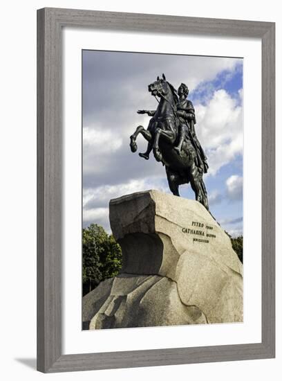 Statue of Peter the Great in St. Petersburg, Russia-Gavin Hellier-Framed Photographic Print