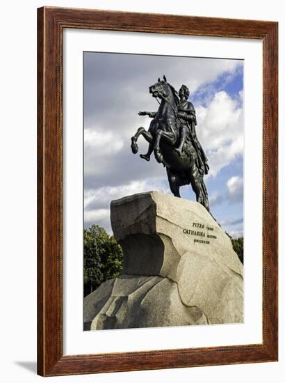 Statue of Peter the Great in St. Petersburg, Russia-Gavin Hellier-Framed Photographic Print