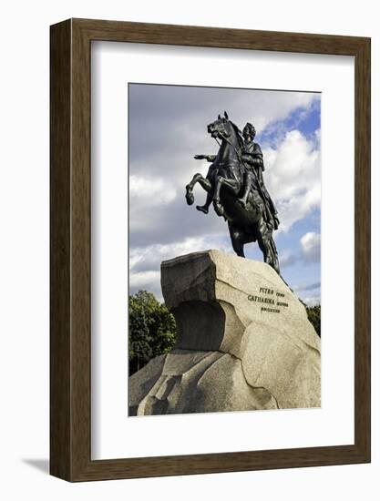 Statue of Peter the Great in St. Petersburg, Russia-Gavin Hellier-Framed Photographic Print