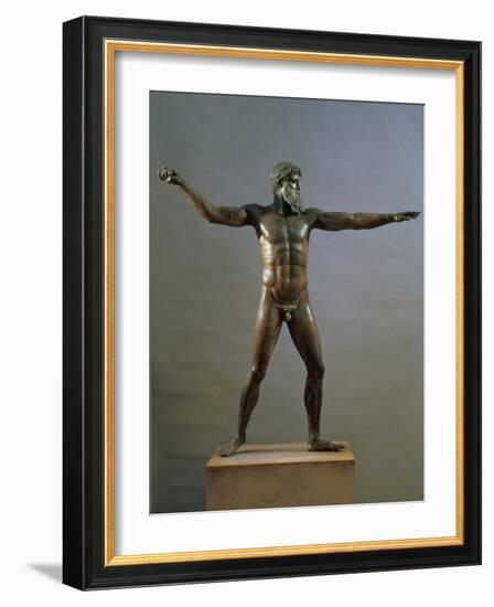 Statue of Poseidon, circa 460-450 BC-null-Framed Giclee Print