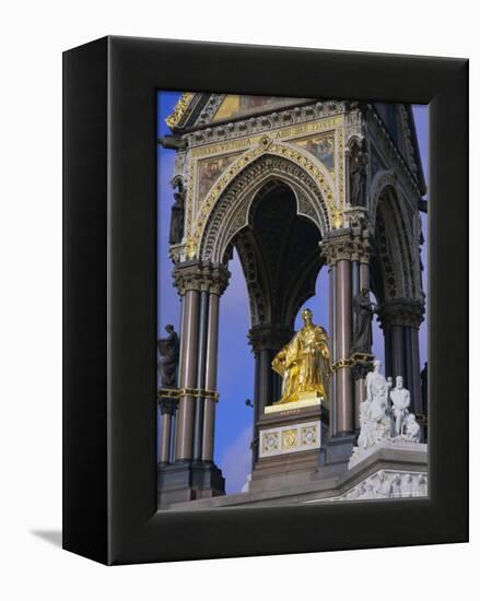 Statue of Prince Albert, Consort of Queen Victoria, the Albert Memorial, London, England-Mark Mawson-Framed Premier Image Canvas
