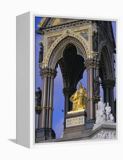 Statue of Prince Albert, Consort of Queen Victoria, the Albert Memorial, London, England-Mark Mawson-Framed Premier Image Canvas