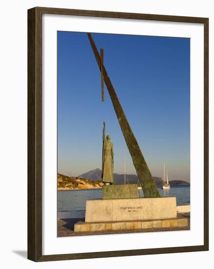 Statue of Pythagoras (Greek Philosopher and Mathematician), Pythagorion, Samos, Greece-Stuart Black-Framed Photographic Print