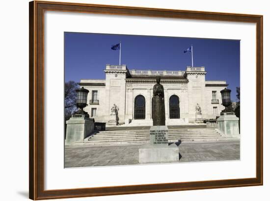 Statue of Queen Isabella of Spain Outside the Headquarters of the Organization of American States-John Woodworth-Framed Photographic Print