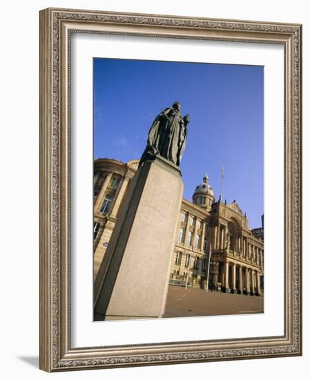 Statue of Queen Victoria and Council House, Victoria Square, Birmingham, England, UK, Europe-Neale Clarke-Framed Photographic Print