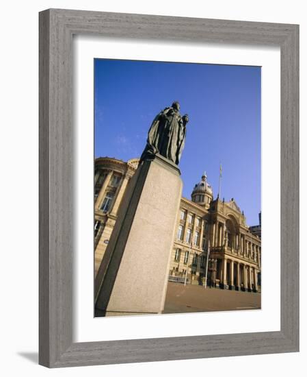 Statue of Queen Victoria and Council House, Victoria Square, Birmingham, England, UK, Europe-Neale Clarke-Framed Photographic Print