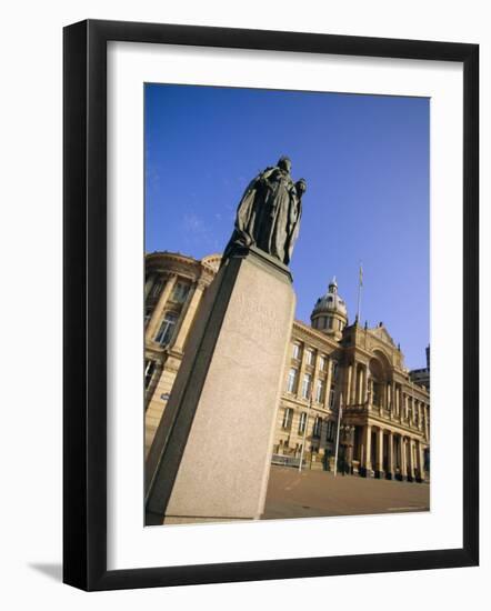 Statue of Queen Victoria and Council House, Victoria Square, Birmingham, England, UK, Europe-Neale Clarke-Framed Photographic Print