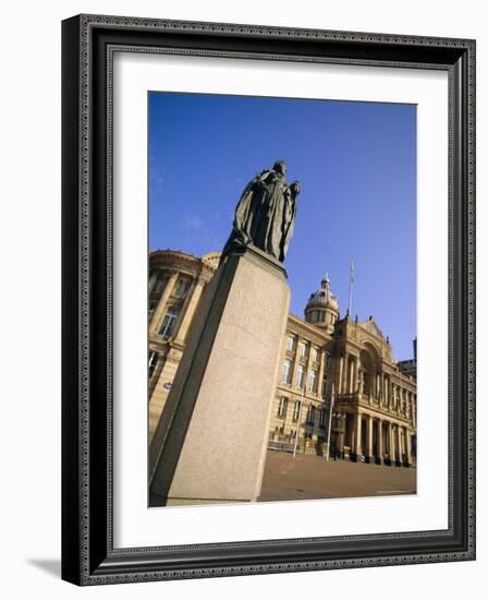 Statue of Queen Victoria and Council House, Victoria Square, Birmingham, England, UK, Europe-Neale Clarke-Framed Photographic Print