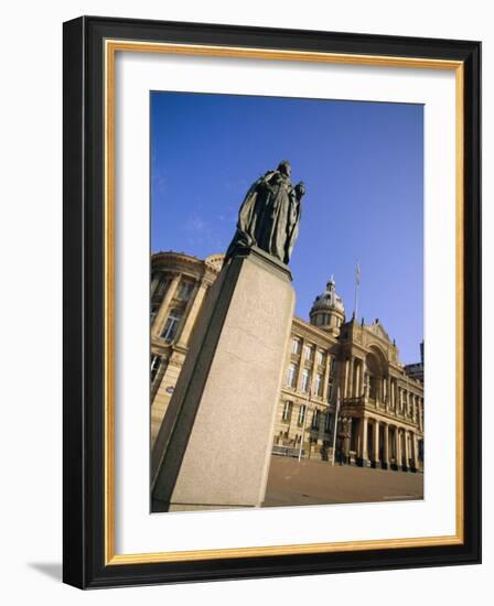 Statue of Queen Victoria and Council House, Victoria Square, Birmingham, England, UK, Europe-Neale Clarke-Framed Photographic Print