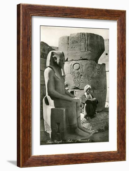 Statue of Ramses II, Luxor, Egypt-null-Framed Art Print