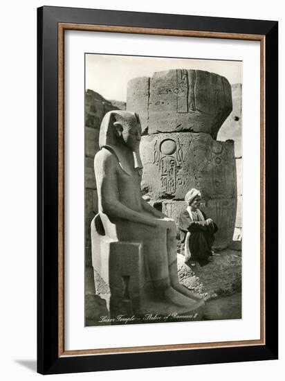 Statue of Ramses II, Luxor, Egypt-null-Framed Art Print