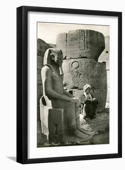 Statue of Ramses II, Luxor, Egypt-null-Framed Art Print