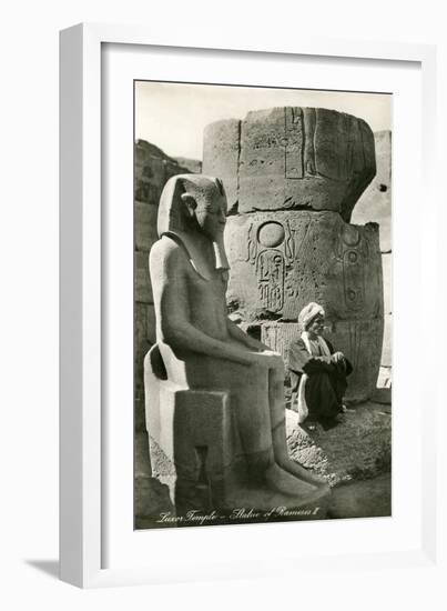 Statue of Ramses II, Luxor, Egypt-null-Framed Art Print