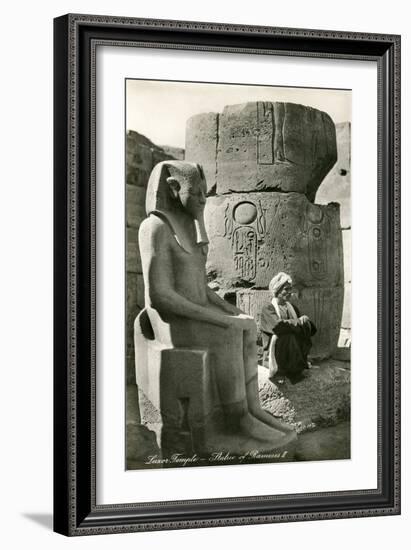 Statue of Ramses II, Luxor, Egypt-null-Framed Art Print