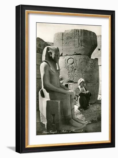 Statue of Ramses II, Luxor, Egypt-null-Framed Art Print