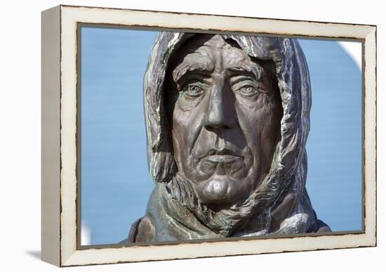 Statue of Roald Amundsen-Dr. Juerg Alean-Framed Premier Image Canvas