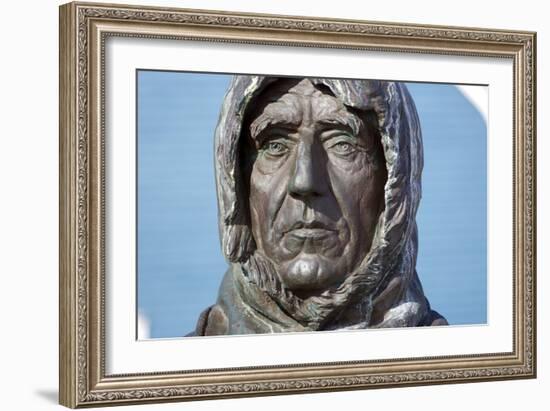 Statue of Roald Amundsen-Dr. Juerg Alean-Framed Photographic Print