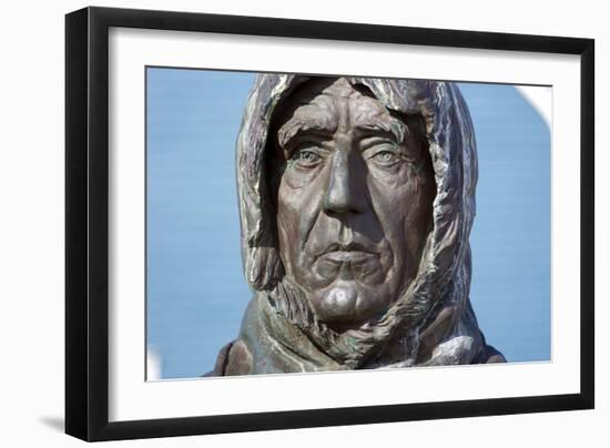 Statue of Roald Amundsen-Dr. Juerg Alean-Framed Photographic Print