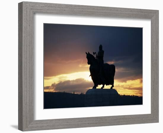 Statue of Robert Bruce, Bannockburn, Stirlingshire, Scotland, United Kingdom-Adam Woolfitt-Framed Photographic Print