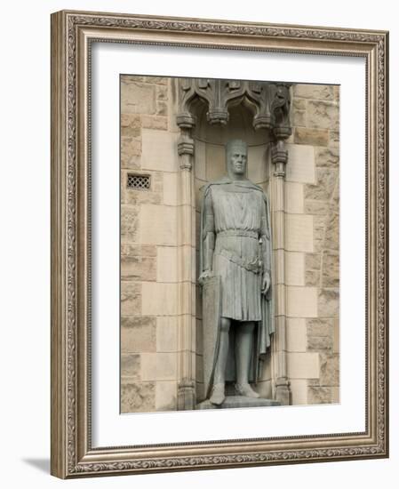 Statue of Robert the Bruce at Entrance to Edinburgh Castle, Edinburgh, Scotland, United Kingdom-Richard Maschmeyer-Framed Photographic Print