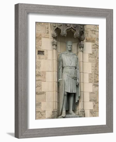 Statue of Robert the Bruce at Entrance to Edinburgh Castle, Edinburgh, Scotland, United Kingdom-Richard Maschmeyer-Framed Photographic Print