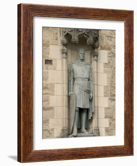 Statue of Robert the Bruce at Entrance to Edinburgh Castle, Edinburgh, Scotland, United Kingdom-Richard Maschmeyer-Framed Photographic Print