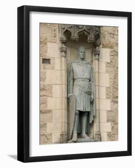 Statue of Robert the Bruce at Entrance to Edinburgh Castle, Edinburgh, Scotland, United Kingdom-Richard Maschmeyer-Framed Photographic Print