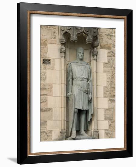 Statue of Robert the Bruce at Entrance to Edinburgh Castle, Edinburgh, Scotland, United Kingdom-Richard Maschmeyer-Framed Photographic Print