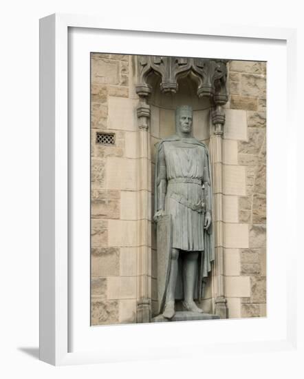 Statue of Robert the Bruce at Entrance to Edinburgh Castle, Edinburgh, Scotland, United Kingdom-Richard Maschmeyer-Framed Photographic Print