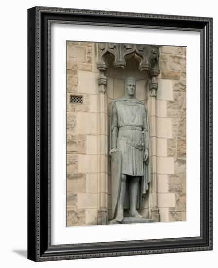 Statue of Robert the Bruce at Entrance to Edinburgh Castle, Edinburgh, Scotland, United Kingdom-Richard Maschmeyer-Framed Photographic Print