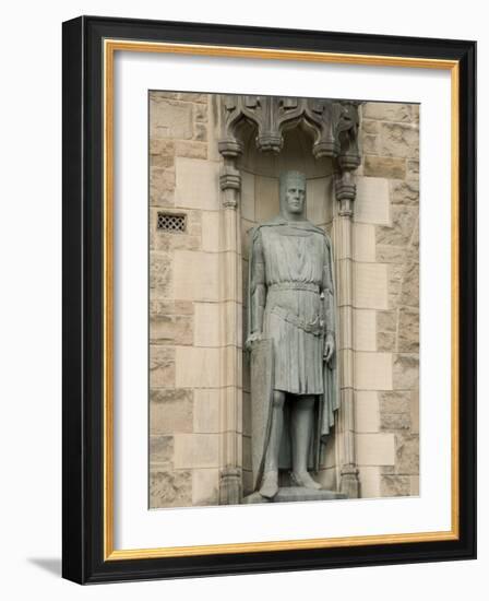 Statue of Robert the Bruce at Entrance to Edinburgh Castle, Edinburgh, Scotland, United Kingdom-Richard Maschmeyer-Framed Photographic Print