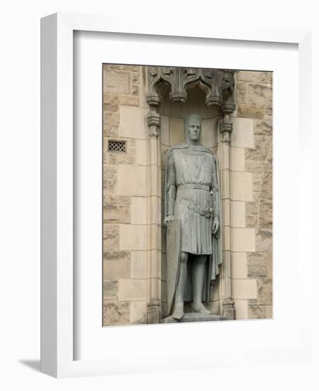 Statue of Robert the Bruce at Entrance to Edinburgh Castle, Edinburgh, Scotland, United Kingdom-Richard Maschmeyer-Framed Photographic Print