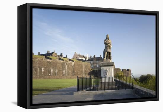 Statue of Robert the Bruce, Stirling Castle, Scotland, United Kingdom-Nick Servian-Framed Premier Image Canvas