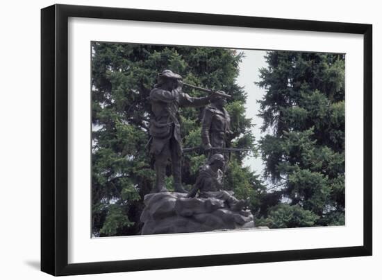 Statue of Sacagawea Guiding Lewis and Clark at Fort Benton, Montana-null-Framed Photographic Print