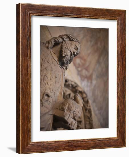 Statue of Saint John the Baptist, Leon, Spain-Walter Bibikow-Framed Photographic Print