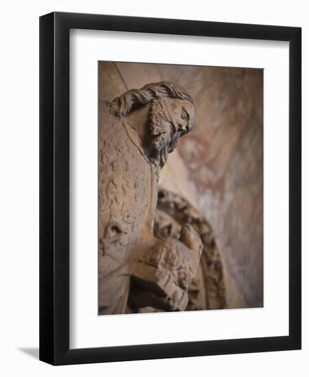 Statue of Saint John the Baptist, Leon, Spain-Walter Bibikow-Framed Photographic Print