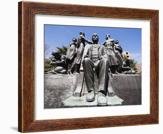 Statue of Samuel Gompers, American Federation of Union President, Washington D.C.-Christian Kober-Framed Photographic Print