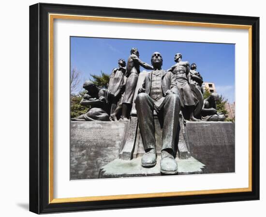 Statue of Samuel Gompers, American Federation of Union President, Washington D.C.-Christian Kober-Framed Photographic Print