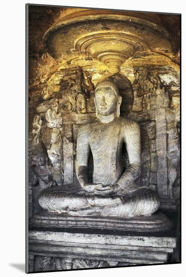 Statue of Seated Buddha-null-Mounted Giclee Print