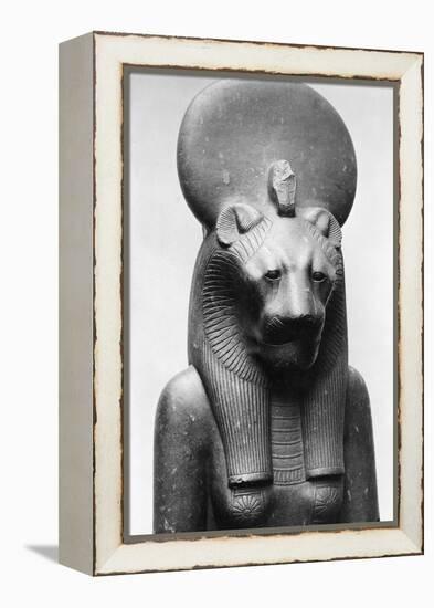 Statue of Sekhmet, Egyptian Lion Goddess-null-Framed Premier Image Canvas