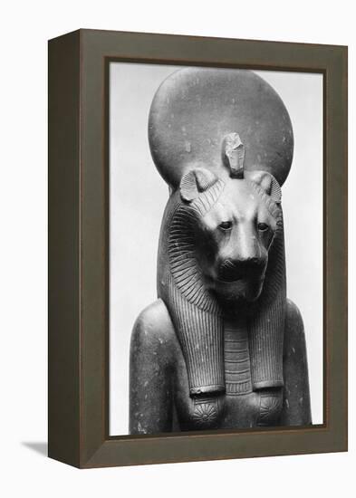 Statue of Sekhmet, Egyptian Lion Goddess-null-Framed Premier Image Canvas