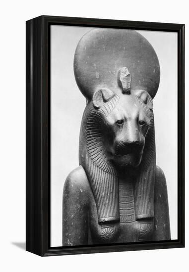 Statue of Sekhmet, Egyptian Lion Goddess-null-Framed Premier Image Canvas