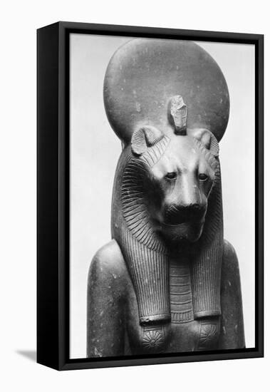 Statue of Sekhmet, Egyptian Lion Goddess-null-Framed Premier Image Canvas