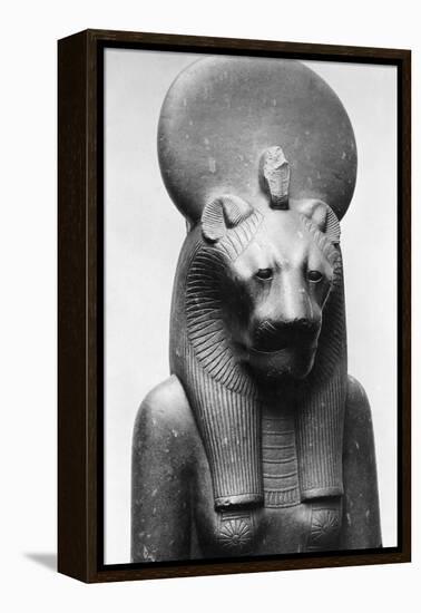 Statue of Sekhmet, Egyptian Lion Goddess-null-Framed Premier Image Canvas